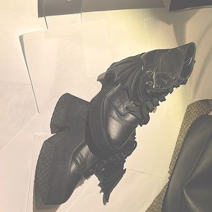 Iron fist bat wing ankle booties